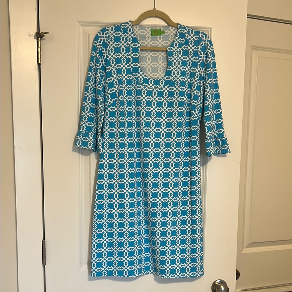Blue and White Golf Club Dress 👗